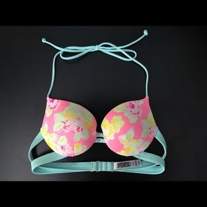 Pink Push-Up Bikini Top